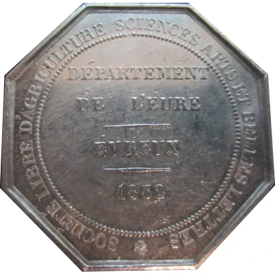 Token - Louis-Philippe I Société libre d’agriculture, des Sciences, des Arts et des Belles-Lettres back