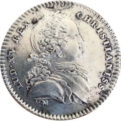 Token - Louis XV - Extraordinaire des guerres - Non Minor est Virtus silver front