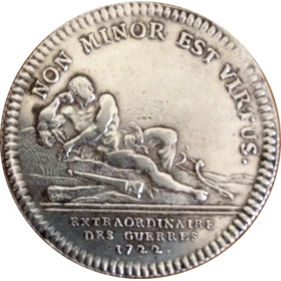 Token - Louis XV - Extraordinaire des guerres - Non Minor est Virtus silver back