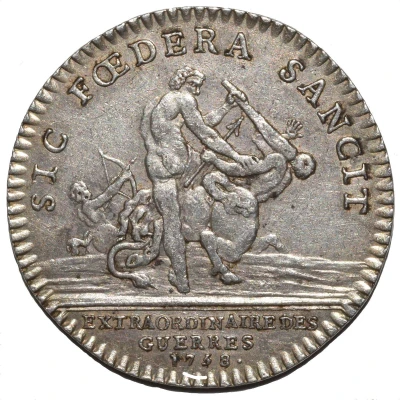 Token - Louis XV - Extraordinaire des guerres - Sic Foedera Sancit silver back