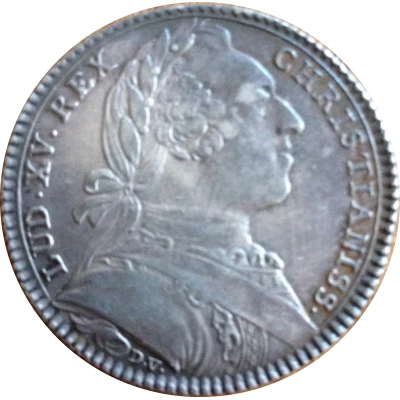 Token - Louis XV - Ordinaire des guerres - In Certamen Utrumque silver front