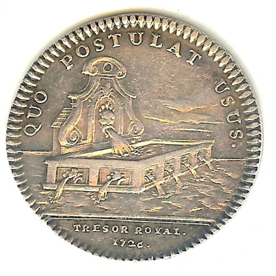 Token - Louis XV - Trésor Royal - Quo postulat usus silver back