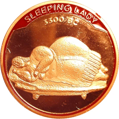 Token - Malta Sleeping Lady ND front