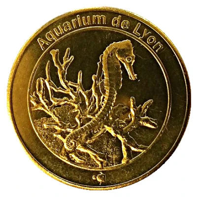 Token - Médailles et Patrimoine Aquarium de Lyon - Hippocampus front