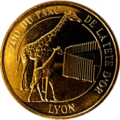 Token - Médailles et Patrimoine Lyon - Zoo du parc de la tête d'or front