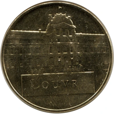 Token - Médailles et Patrimoine Paris - Musee du Louvre - Mona Lisa ND back