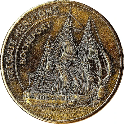 Token - Médailles et Patrimoine Rochefort - Frégate Hermione front