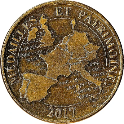 Token - Médailles et Patrimoine Rochefort - Frégate Hermione back
