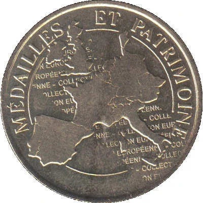 Token - Médailles et Patrimoine Val de Loire - ZooParc de Beauval - Rhinocéros back
