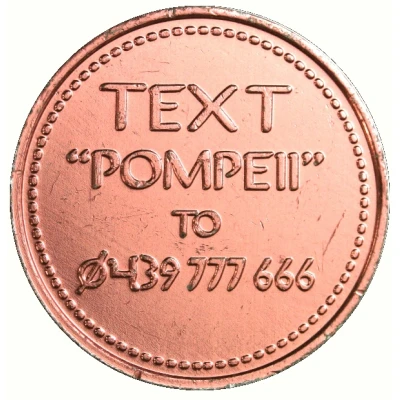 Token - Melbourne Museum - A Day in Pompeii Promotional Token ND back