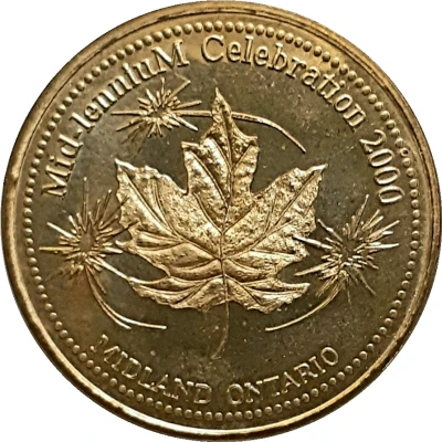 Token - Mid-lenniuM celebration Midland, Ontario front