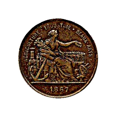 Token - Napoleon III Exposition back
