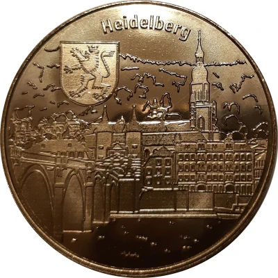 Token - National Tokens Deutsche Münzkollektion Heidelberg - Heiliggeistkirche, river view front