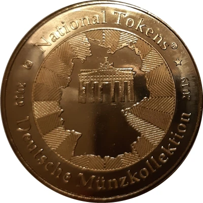 Token - National Tokens Deutsche Münzkollektion Heidelberg - Heiliggeistkirche, river view back