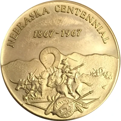 Token - Nebraska Centennial Historic Nebraska back