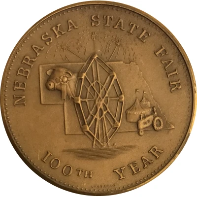 Token - Nebraska State Fair 100th Year back