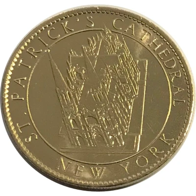 Token - New York, St. Patrick's Cathedral Our Lady of Guadalupe ND back