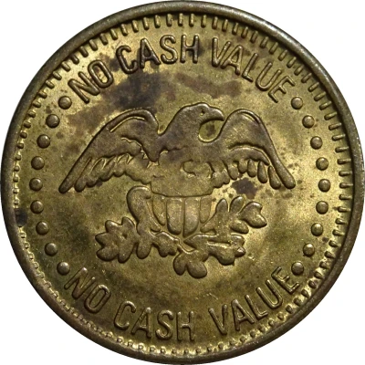 Token - No Cash Value (Eagle; Horseshoe Star; 25 mm; Big dots) ND front