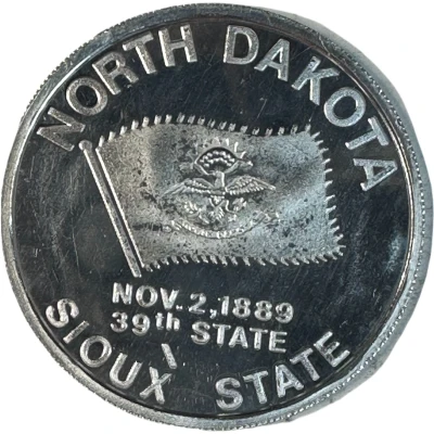 Token - North Dakota (Sioux State) ND front