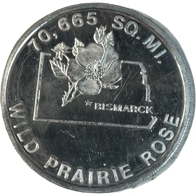 Token - North Dakota (Sioux State) ND back