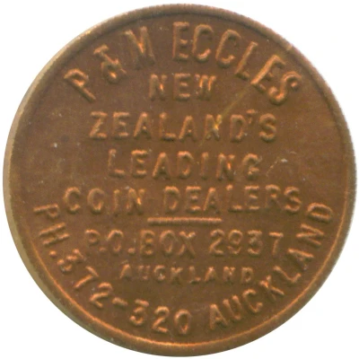 Token - P & M Eccles (Coin Dealers - Auckland) ND front