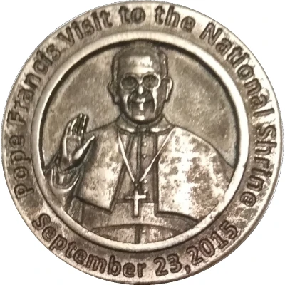 Token - Papal Visit to the National Shrine front