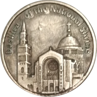 Token - Papal Visit to the National Shrine back