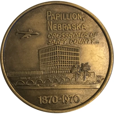 Token - Papillion, Nebraska Centennial back