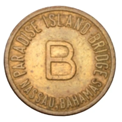 Token - Paradise Island Bridge - B; First Issue (Nassau) ND front