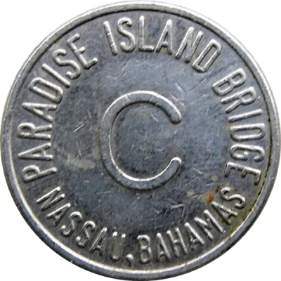 Token - Paradise Island Bridge - C; First Issue (Nassau) ND back