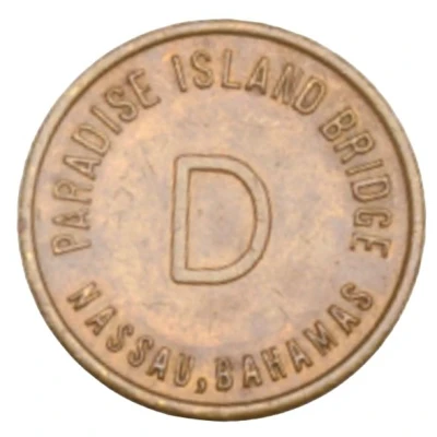 Token - Paradise Island Bridge - D; First Issue (Nassau) ND front