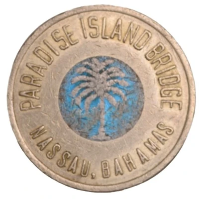 Token - Paradise Island Bridge - Palm Tree; First Issue (Nassau) ND front