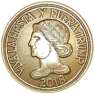 Token - Paul A. Brombal Viva la Fiesta y Fuera Trump front