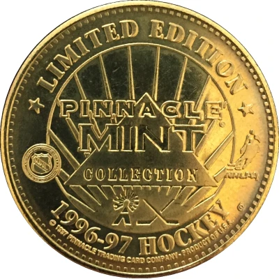Token - Pinnacle Mint Collection Hockey Mario Lemieux back