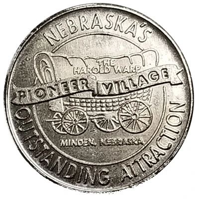 Token - Pioneer Village (Minden, Nebraska) ND back