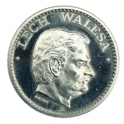 Token - Prix Nobel de la Paix Lech Walesa front