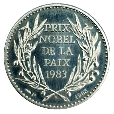Token - Prix Nobel de la Paix Lech Walesa back