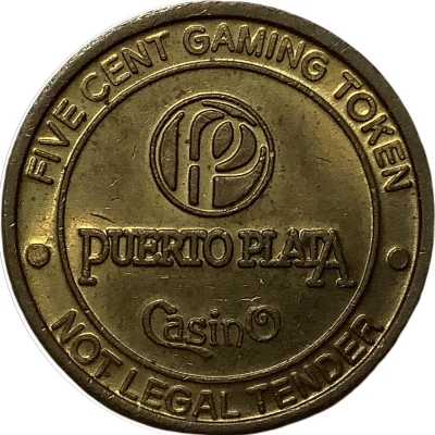 Token - Puerto Plata Casino, 5 cents ND front