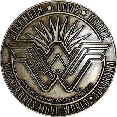 Token - QLD - Movie World (Wonder Woman) ND back