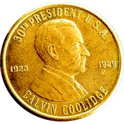 Token - Reader's Digest History of U.S. Presidents Calvin Coolidge ND front