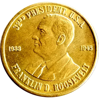 Token - Reader's Digest History of U.S. Presidents Franklin D. Roosevelt ND front