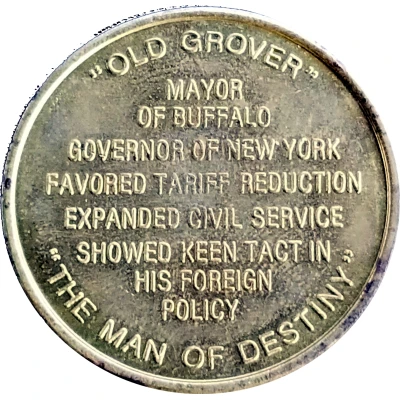 Token - Reader's Digest History of U.S. Presidents Grover Cleveland ND back