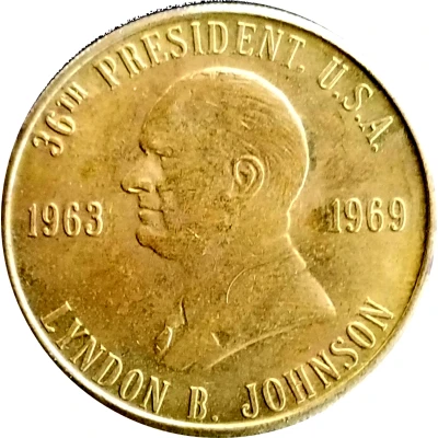 Token - Reader's Digest History of U.S. Presidents Lyndon Johnson ND front