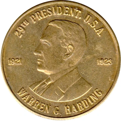 Token - Reader's Digest History of U.S. Presidents Warren G. Harding ND front