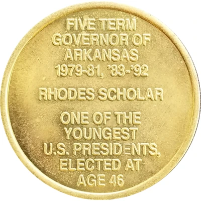 Token - Reader's Digest History of U.S. Presidents William J. Clinton ND back