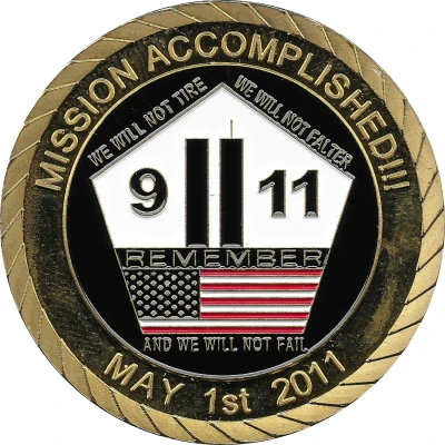 Token - Remember 9⁄11 Mission Accomplished front