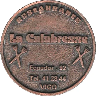 Token - Restaurante La Calabresse back