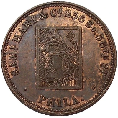 Token - Samuel Hart & Co. (New York & Philadelphia) ND back