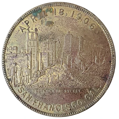 Token - San Francisco Earthquake and Fire Souvenir front