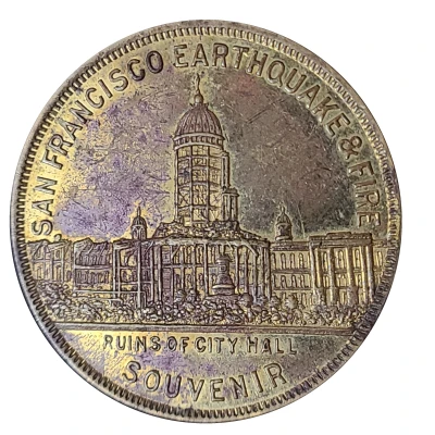 Token - San Francisco Earthquake and Fire Souvenir back